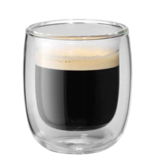 Set of 4 Henckles Zwilling Sorento Double Wall Glassware  for Expresso Coff - Picture 1 of 7